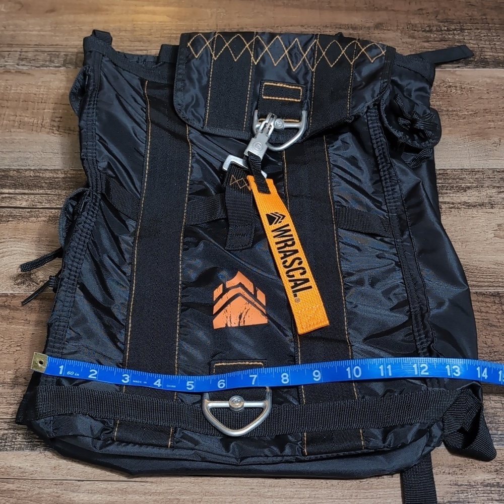 WRASCAL ARCH'R Tactical Backpack With Quick Release Strap in Black and Orange - Picture 14 of 14